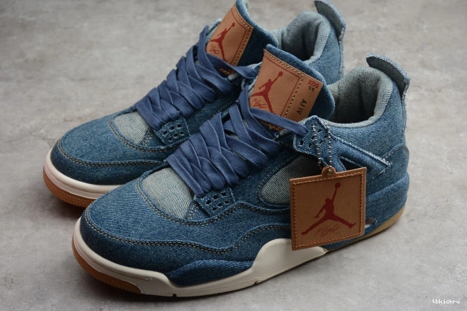 Rep TBK x Air 4 Levi's Jordan AO2571-401 Nike Denim 0721